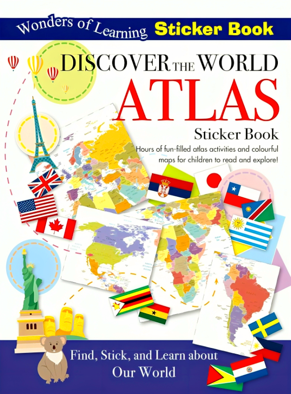 Wonders Of Learning: Sticker Book- Discover The World Atlas For Discount