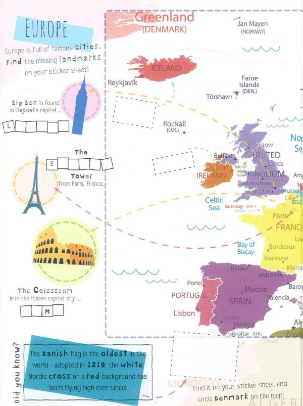 Wonders Of Learning: Sticker Book- Discover The World Atlas For Discount