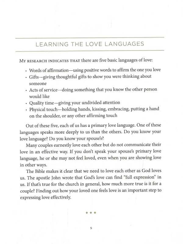 Love Language Minute For Couples Sale