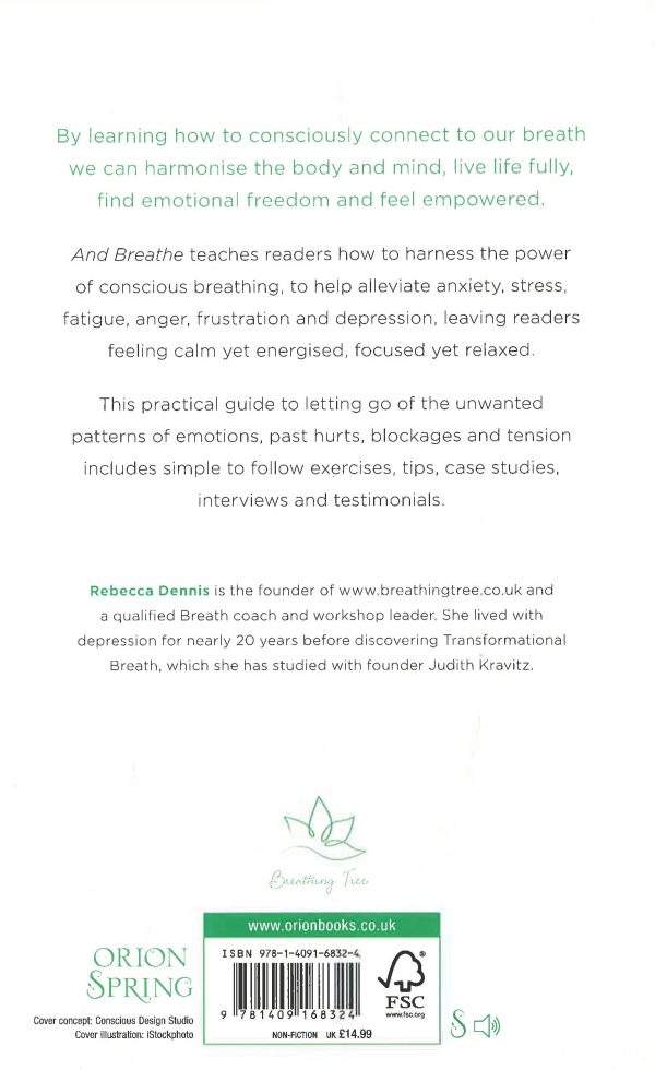 And Breathe: The complete guide to conscious breathing – the key to health, wellbeing and happiness Cheap