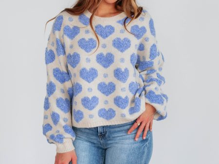 Love Yourself First Sweater - Cornflower Blue Online now