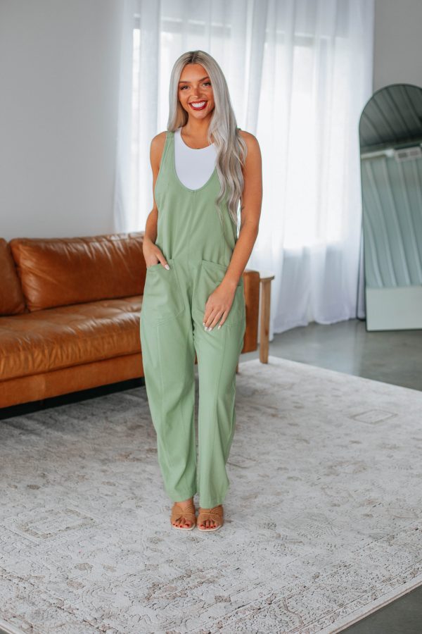 Allison Jumpsuit - Pear on Sale