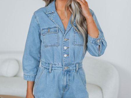 Bellamy Denim Romper Cheap