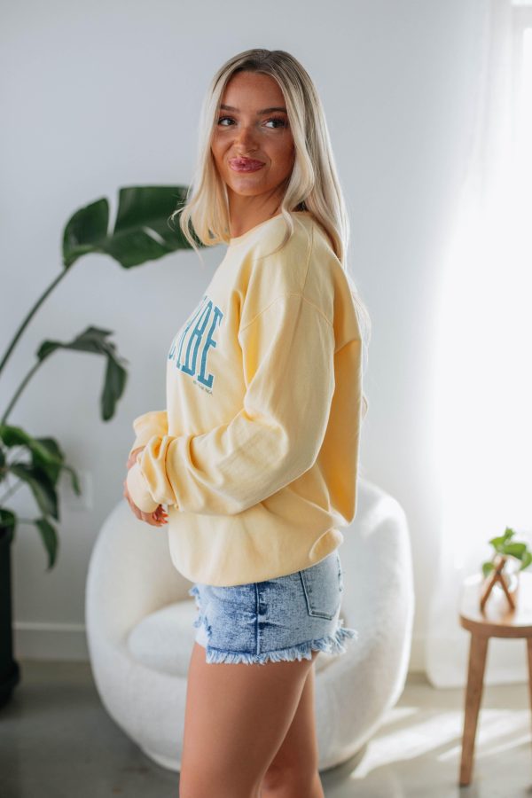 Beach Babe Graphic Crewneck Discount