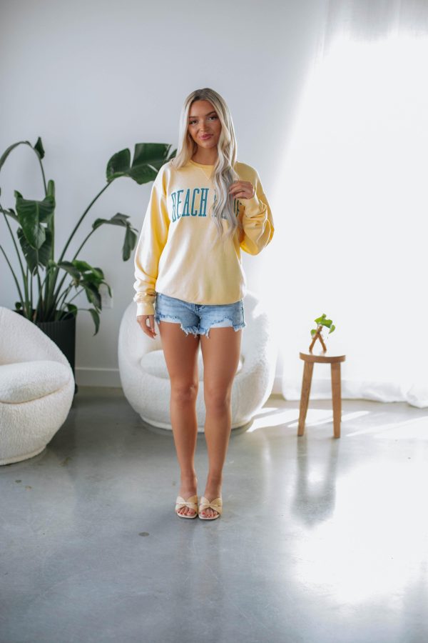 Beach Babe Graphic Crewneck Discount