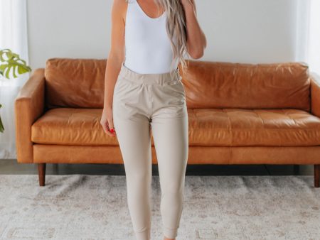 Lynnea Lounge Joggers - Natural For Cheap