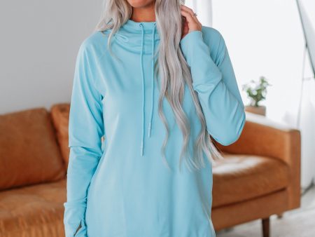 Alice Active Hoodie - Sky Blue Cheap