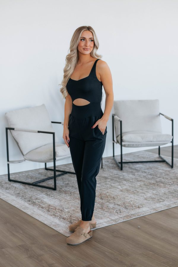 Always On The Go Jumpsuit - Black Online Sale