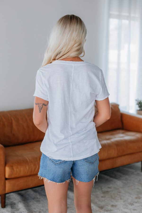 Luca Basic Tee - Ivory Fashion