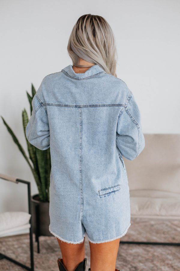 Bennington Denim Romper Online now