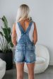 Gemini Risen Short Overalls - Medium Wash Online Hot Sale