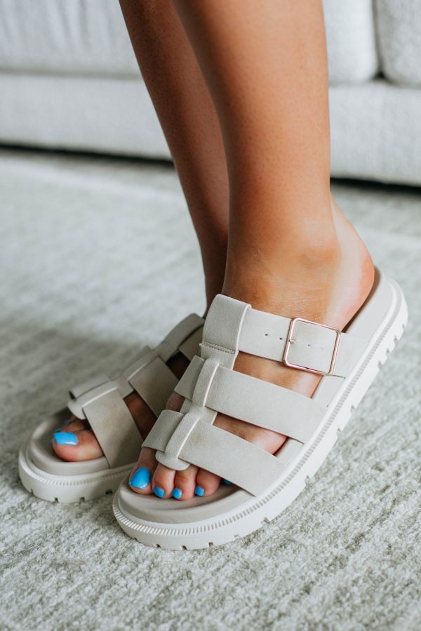 Made For Summer Sandals - Stone Hot on Sale