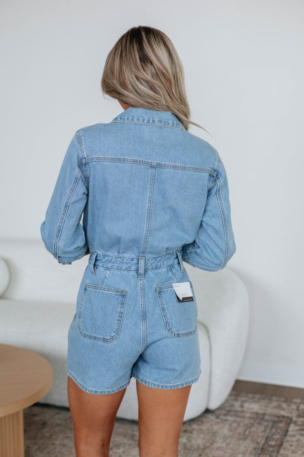 Bellamy Denim Romper Cheap