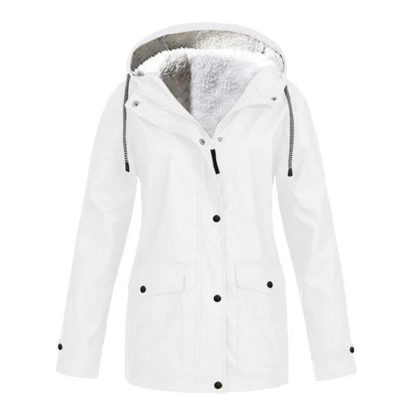 Camille – Manteau de pluie mi-long élégant avec doublure polaire Online Sale