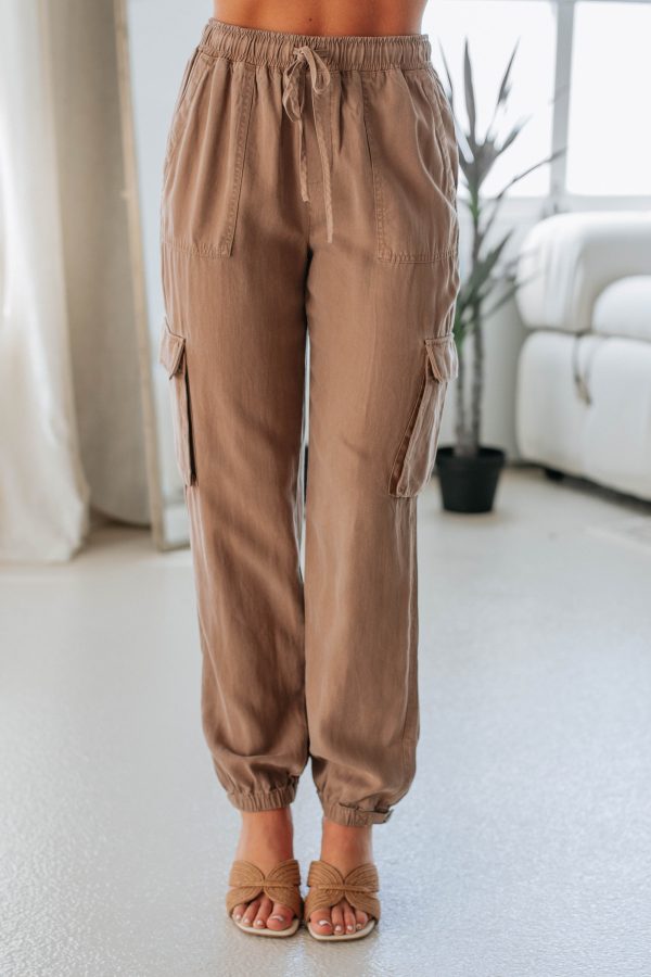 Bodie Cargo Joggers - Dark Sand For Discount