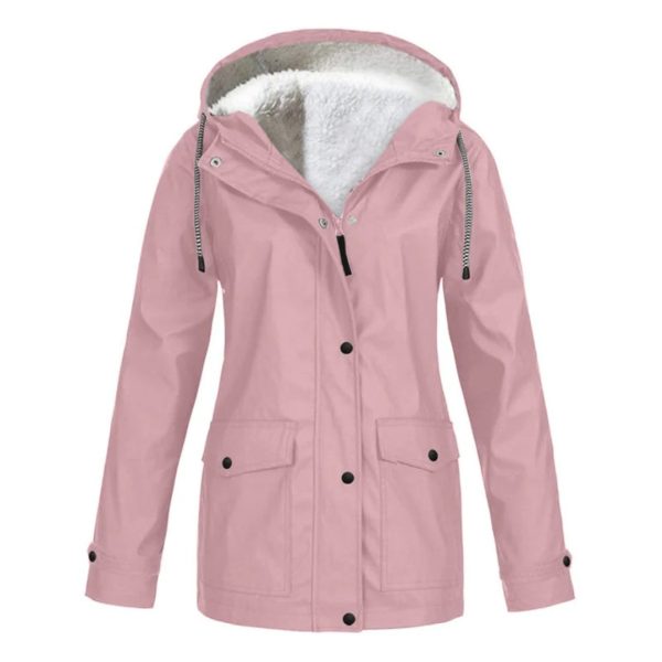 Camille – Manteau de pluie mi-long élégant avec doublure polaire Online Sale