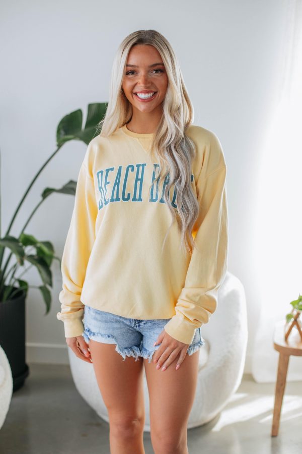 Beach Babe Graphic Crewneck Discount