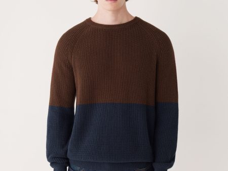 The Colour Block Sweater in Café on Sale