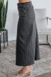 Joy Denim Skirt - Charcoal Hot on Sale