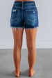 Ledger Risen Shorts - Dark Wash Online Sale