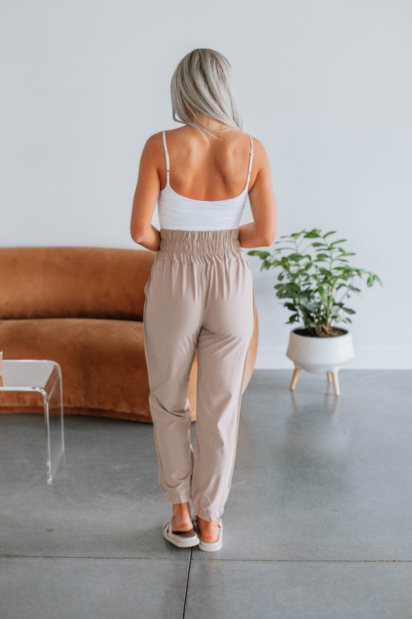 Amira Joggers - Taupe Online