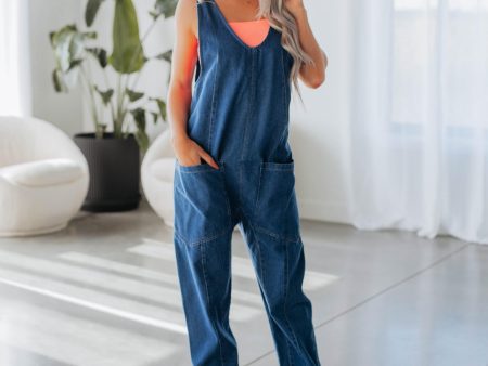 Tate Denim Jumpsuit Supply