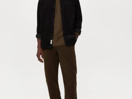 The Fine Corduroy Shirt in Black Online Hot Sale