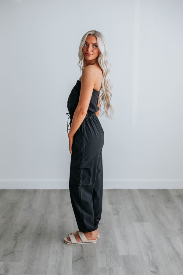 Kamari Active Jumpsuit - Black Discount