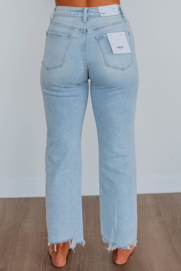 Aileeah Vervet Jeans - Light Wash Fashion