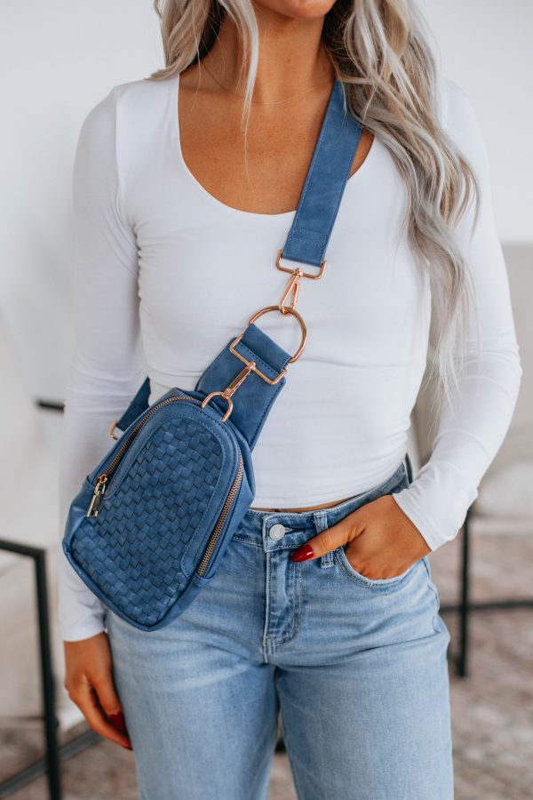 Mattie Crossbody Bag - Steel Blue For Discount