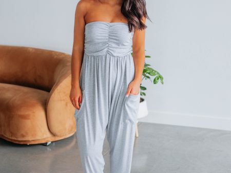 Maria Jumpsuit - Heather Grey Cheap