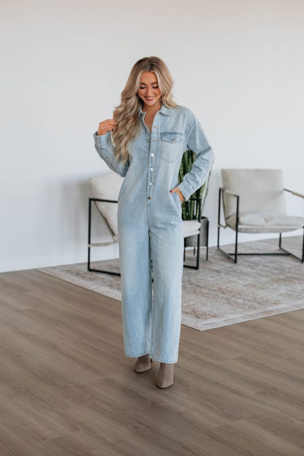 Andi Denim Jumpsuit on Sale