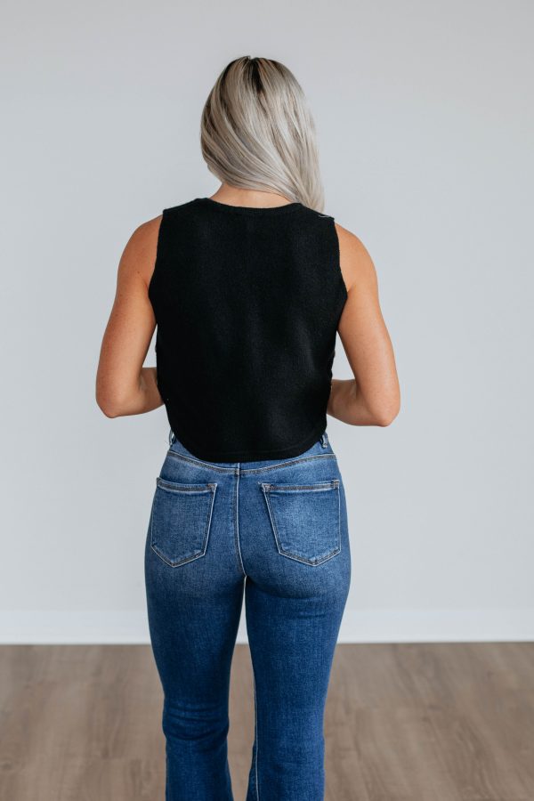 Kathryn Sweater Vest - Black For Cheap