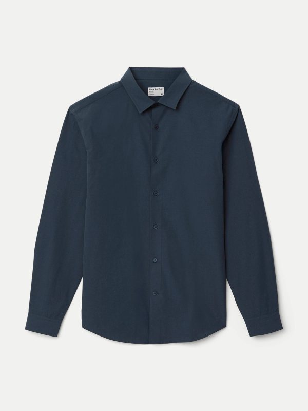 The Essential Dress Shirt in Midnight Blue Online