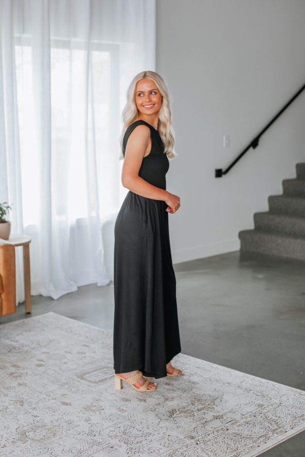 Halayna Jumpsuit - Black For Sale