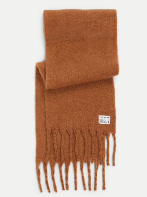 The Fuzzy Scarf in Nutmeg Online Sale