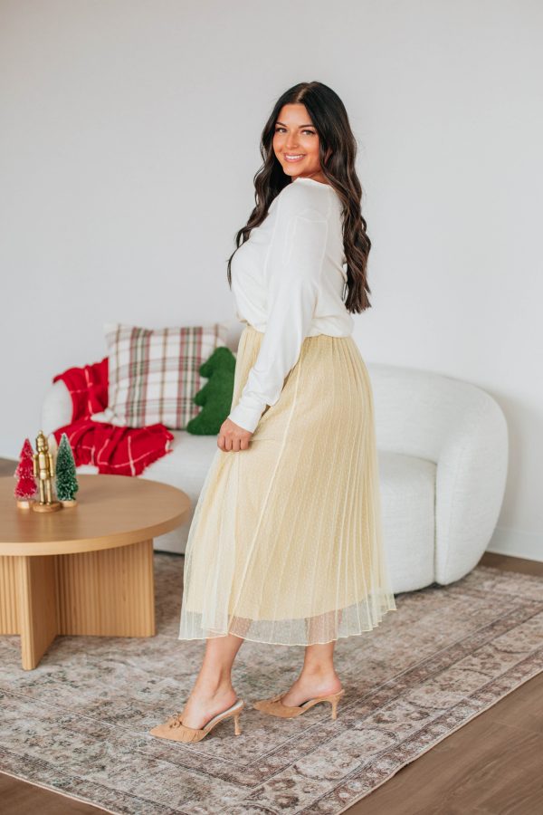 Holidazzle Midi Skirt Hot on Sale