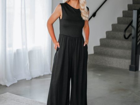 Halayna Jumpsuit - Black Discount