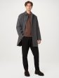 The Smith Mac Topcoat in Charcoal Grey Online Sale