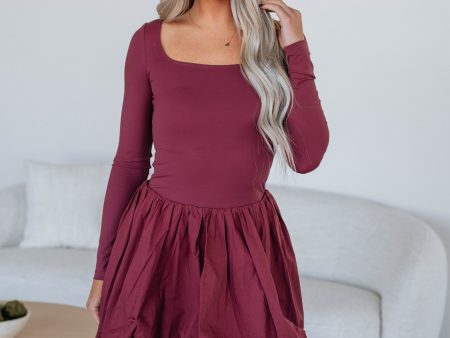 Call It Fate Dress - Wine For Discount