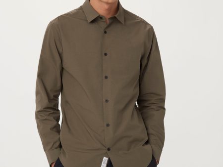 The Essential Dress Shirt in Dark Khahi Online now