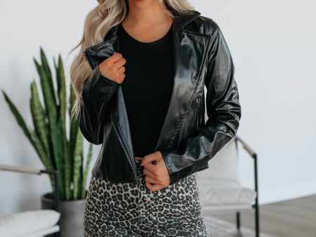 Certified Cool Girl Leather Jacket Fashion