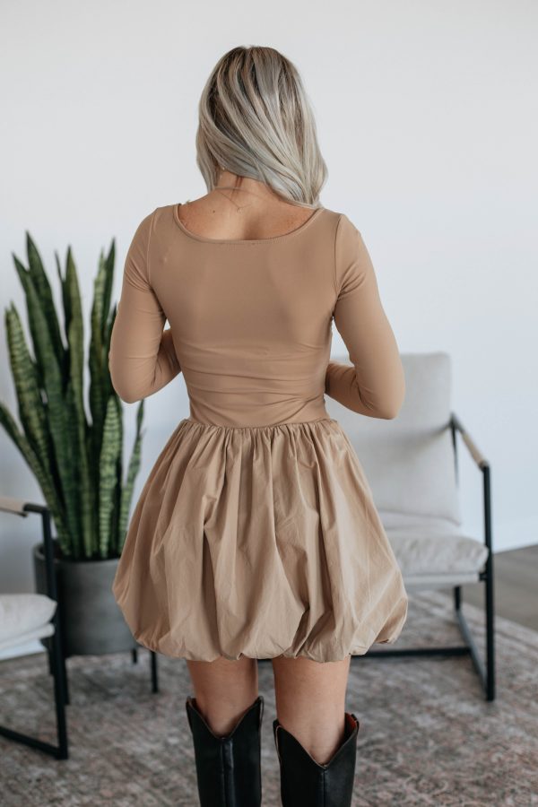 Call It Fate Dress - Camel Discount