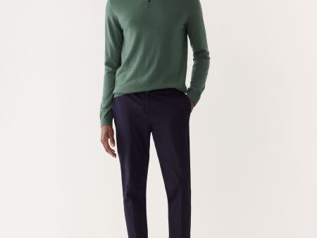 The Merino Polo Sweater in Light Green Supply