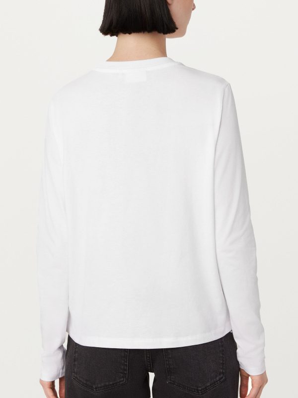 The Long Sleeve T-Shirt in Bright White Fashion