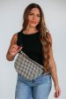 Patsy Bum Bag - Checkered Black Hot on Sale