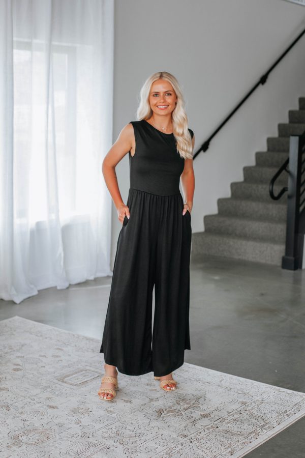 Halayna Jumpsuit - Black For Sale