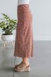 Hallie Floral Midi Skirt - Cinnamon Discount