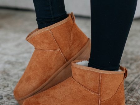 Just Chillin’ Platform Boots - Tan Cheap