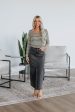 Joy Denim Skirt - Charcoal Hot on Sale